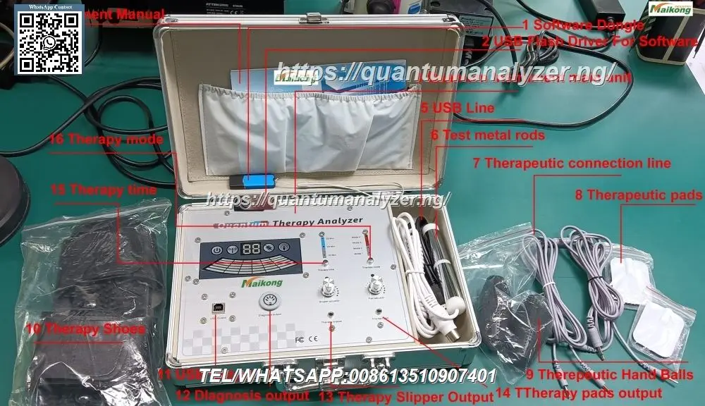 Researcher reviewing scientific literature about quantum resonance technology safety Quantum Resonance Magnetic Analyzer Side Effects