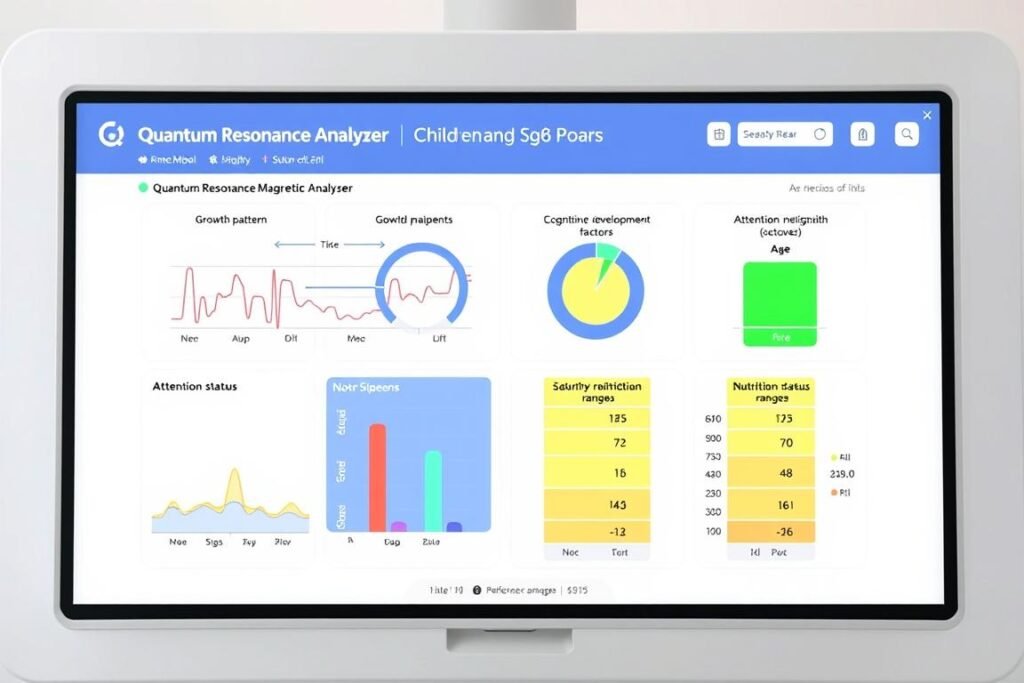 Children-specific health metrics from Quantum Resonance Magnetic Analyzer report
