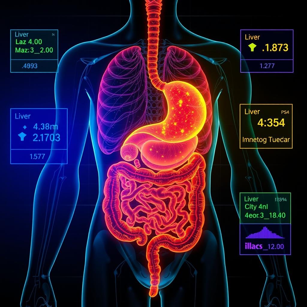 Digestive system analysis from Quantum Analyzer report