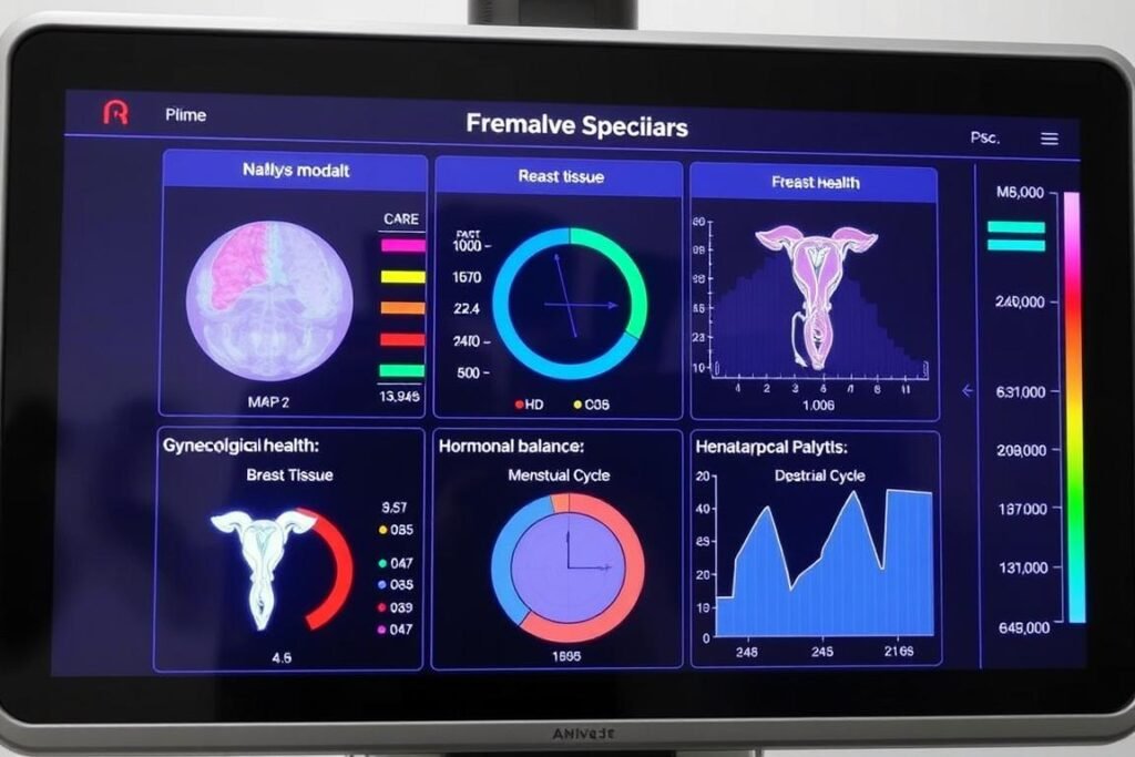 Female-specific health metrics from Quantum Resonance Magnetic Analyzer report
