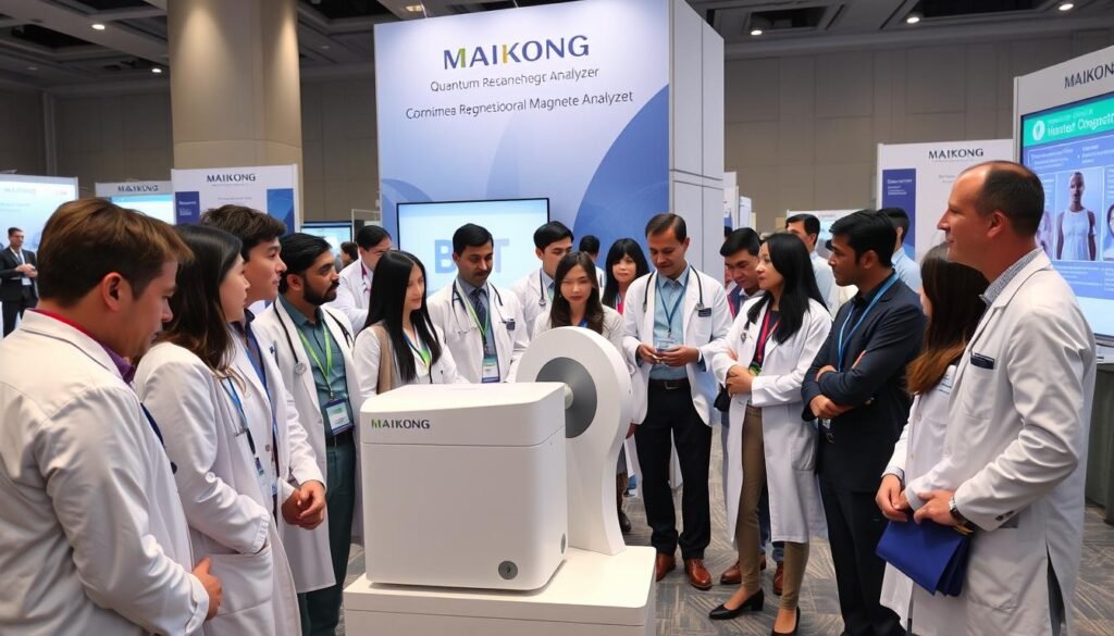 International medical conference featuring MAIKONG quantum resonance magnetic analyzer demonstration