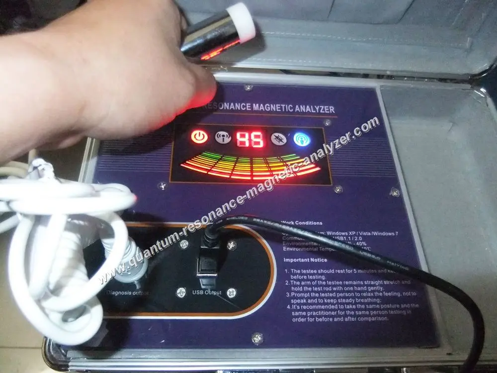 Quantum Resonance Magnetic Analyzer