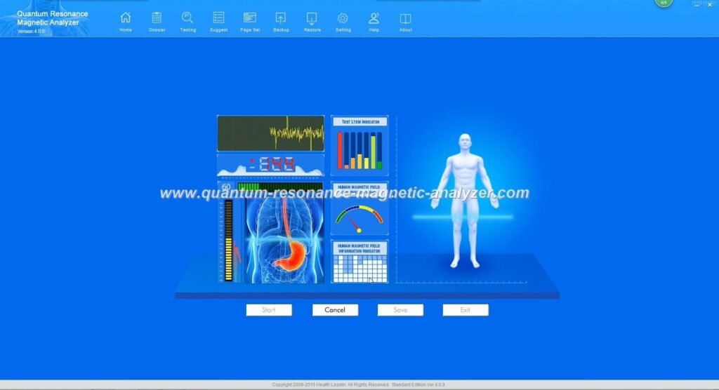 Maikong quantum analyzer software interface showing multiple health analysis reports
