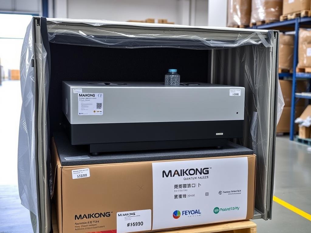 Maikong quantum analyzer secure packaging and international shipping