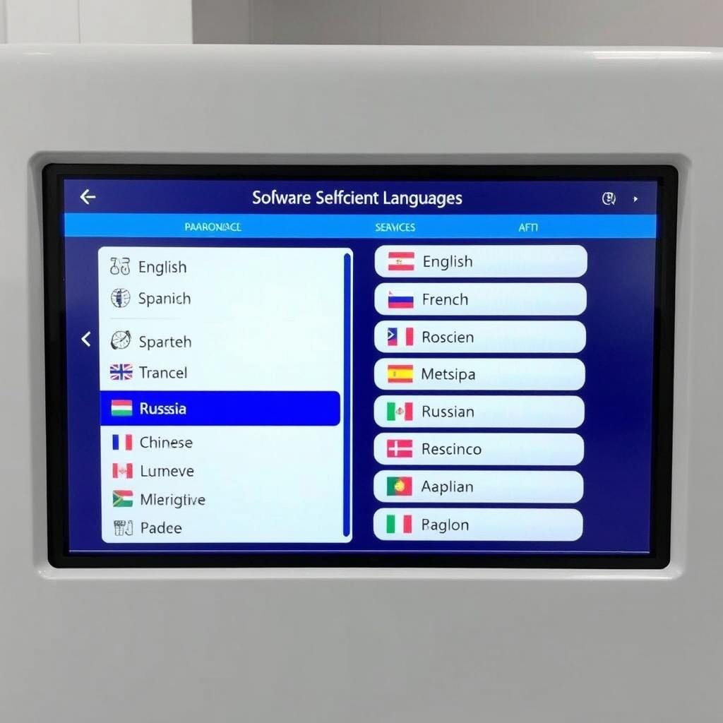 Multilingual interface of Maikong quantum resonance magnetic analyzer software