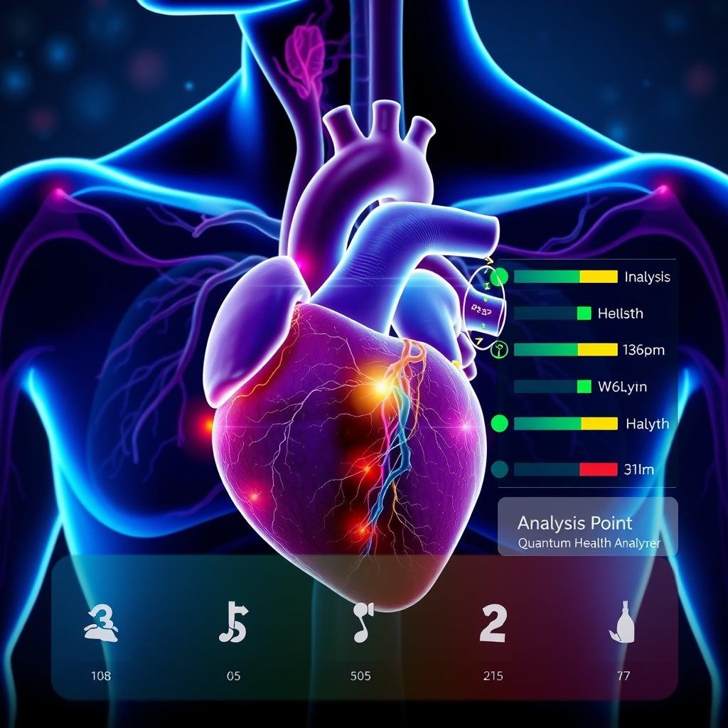 Cardiovascular system analysis from palm quantum health analyzer