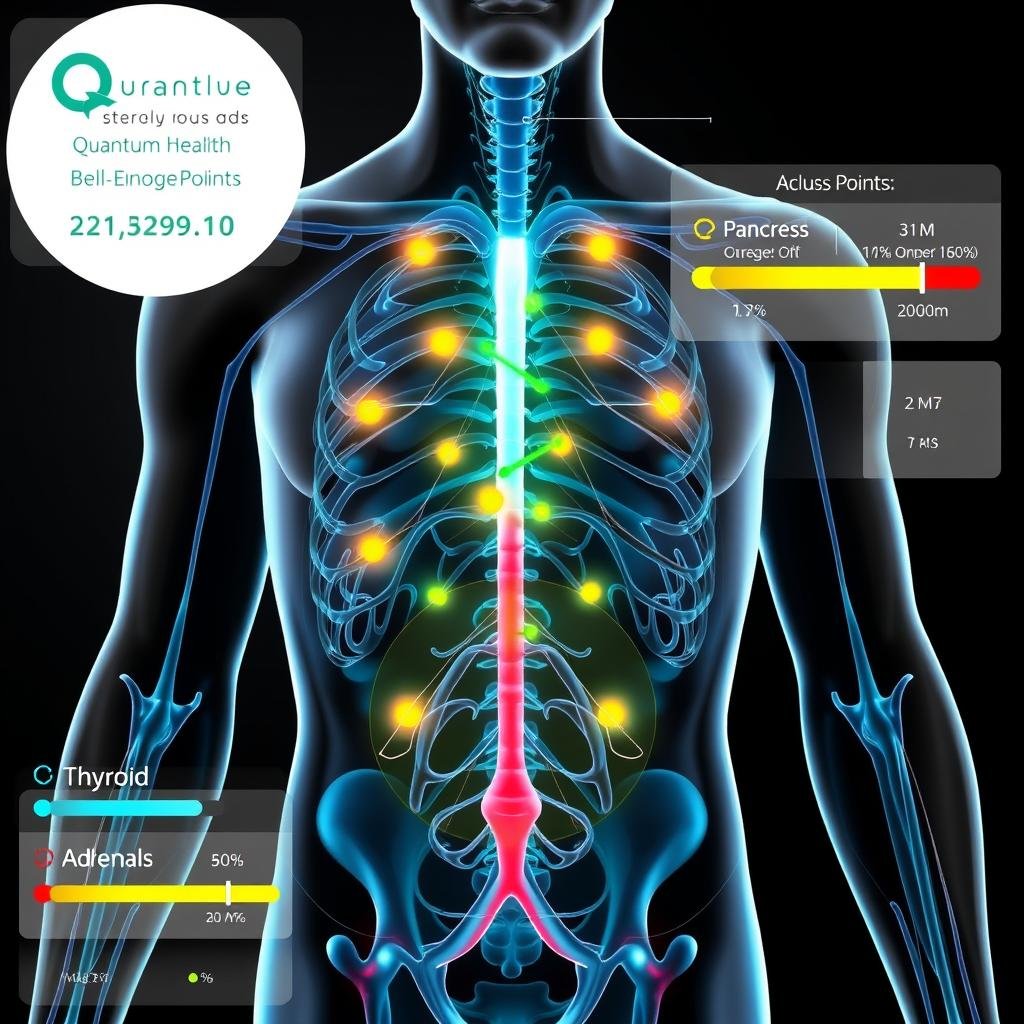 Endocrine system analysis from palm quantum health analyzer