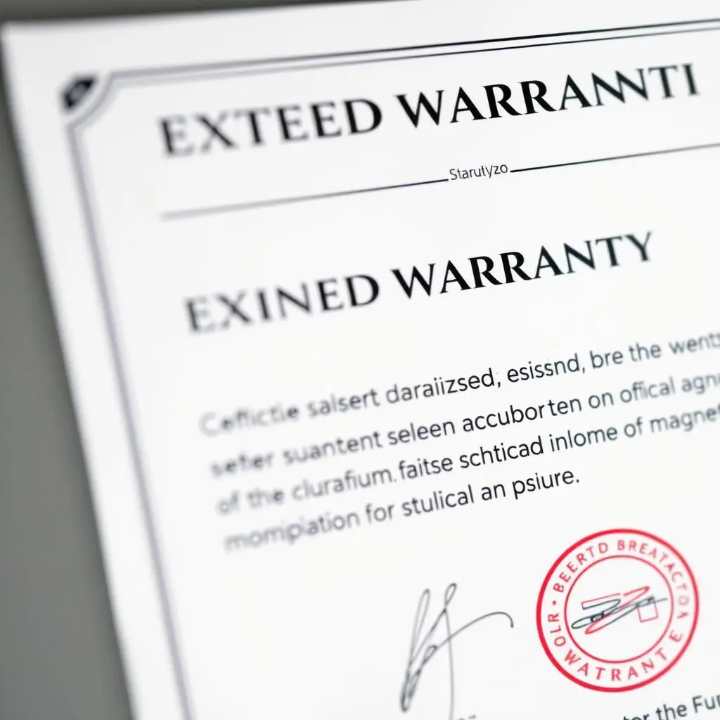 Extended warranty document for quantum analyzer