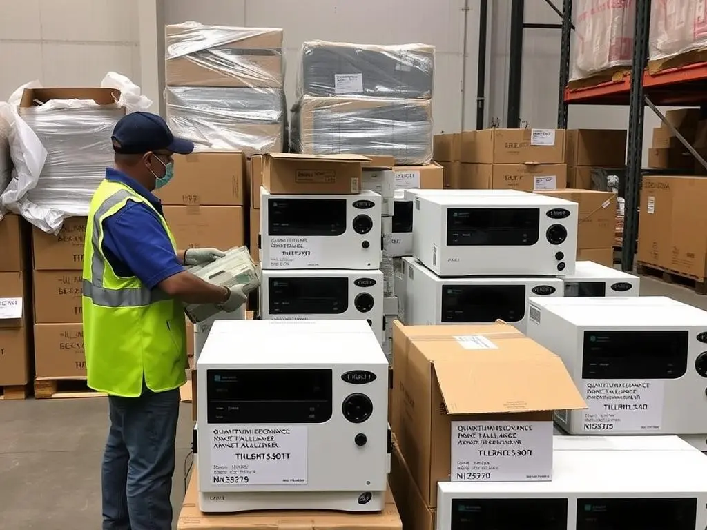 International shipping of quantum resonance magnetic analyzers