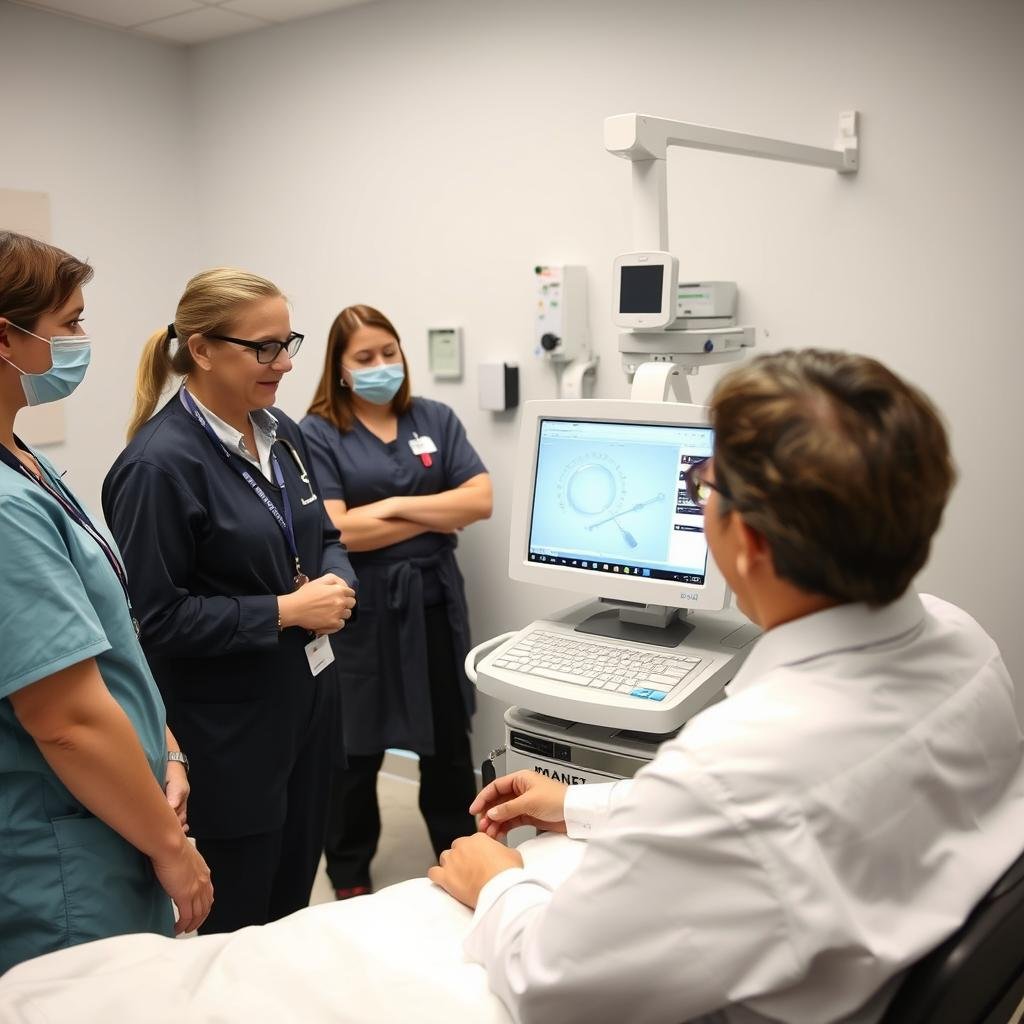 Training session for using quantum magnetic resonance analyzer