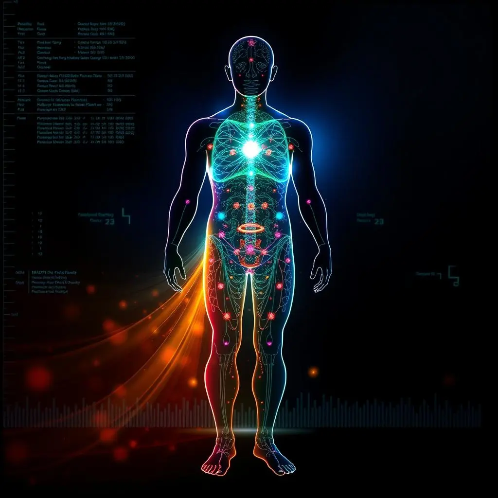 Bioenergetic field visualization around human body Bioenergetic field visualization around human body