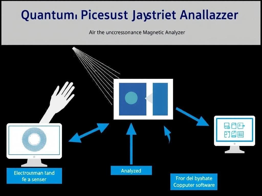 Diagram showing how Quantum Resonance Magnetic Analyzer works with electromagnetic wave detection Diagram showing how Quantum Resonance Magnetic Analyzer works with electromagnetic wave detection