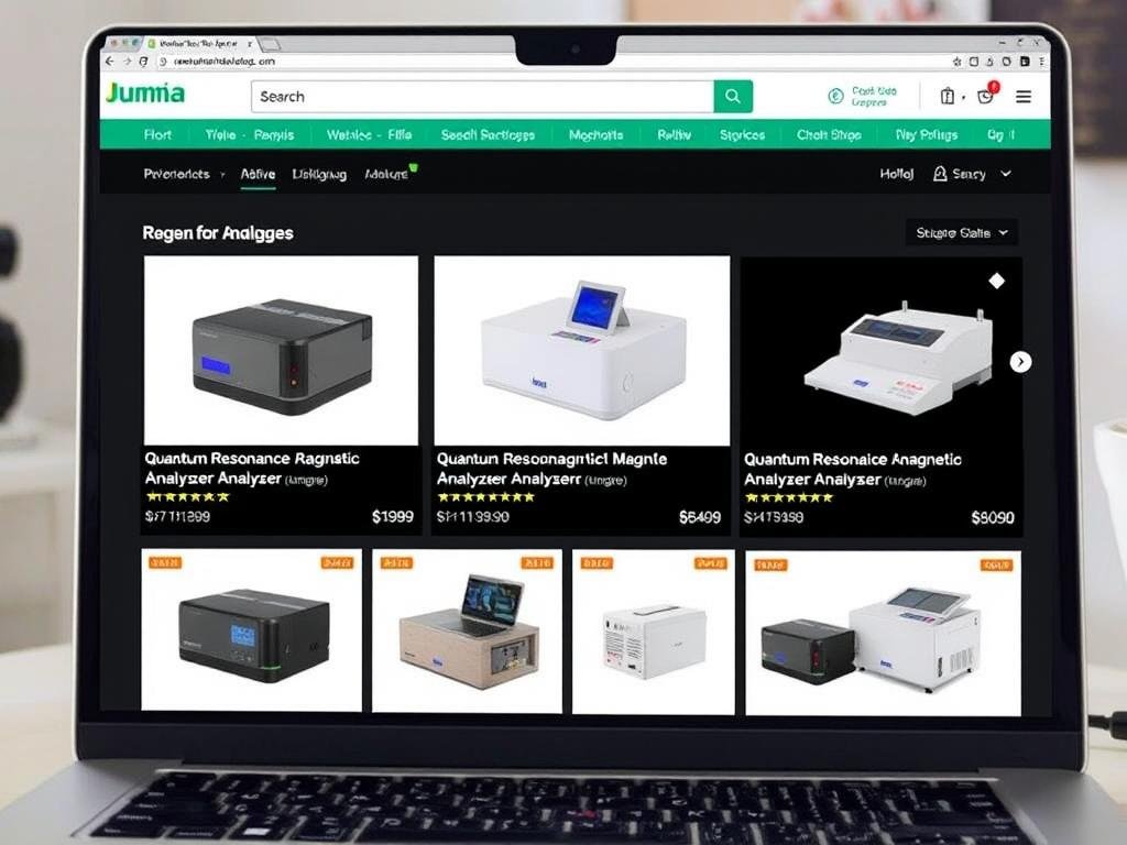 Jumia Nigeria online marketplace showing Quantum Resonance Magnetic Analyzers Jumia Nigeria online marketplace showing Quantum Resonance Magnetic Analyzers
