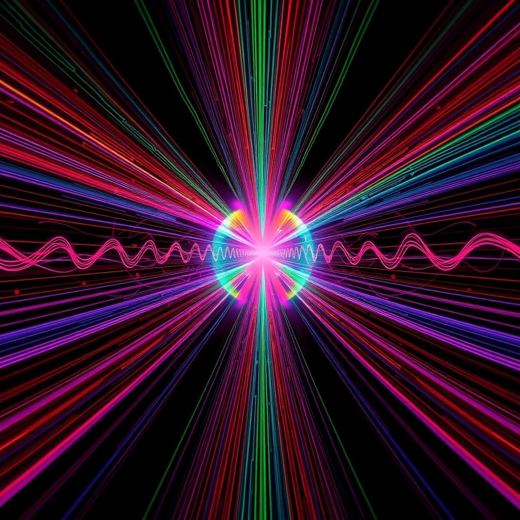 Magnetic resonance visualization showing energy fields Magnetic resonance visualization showing energy fields