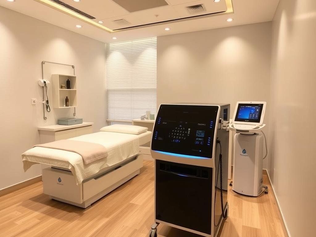 Medical spa using Quantum Resonance Magnetic Analyzer for client assessments Medical spa using Quantum Resonance Magnetic Analyzer for client assessments