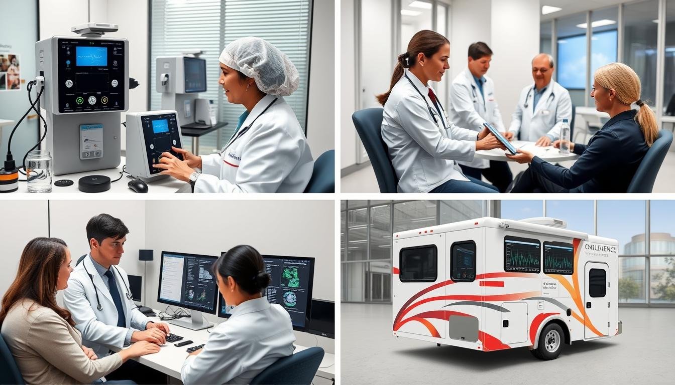 Multiple healthcare settings showing the versatility of the Quantum Resonance Magnetic Analyzer