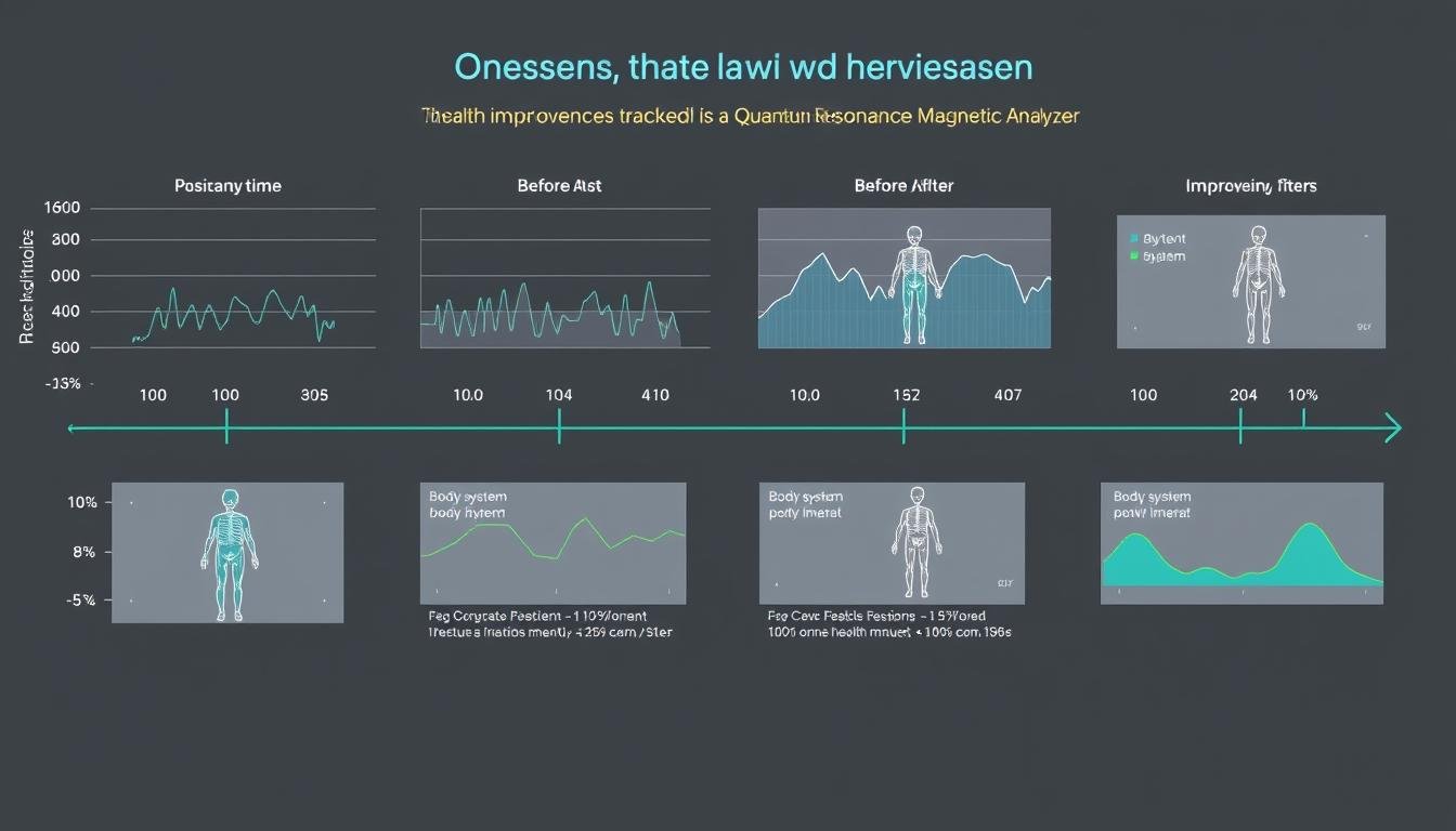 Timeline showing health improvements tracked by the Quantum Resonance Magnetic Analyzer over multiple sessions Timeline showing health improvements tracked by the Quantum Resonance Magnetic Analyzer over multiple sessions