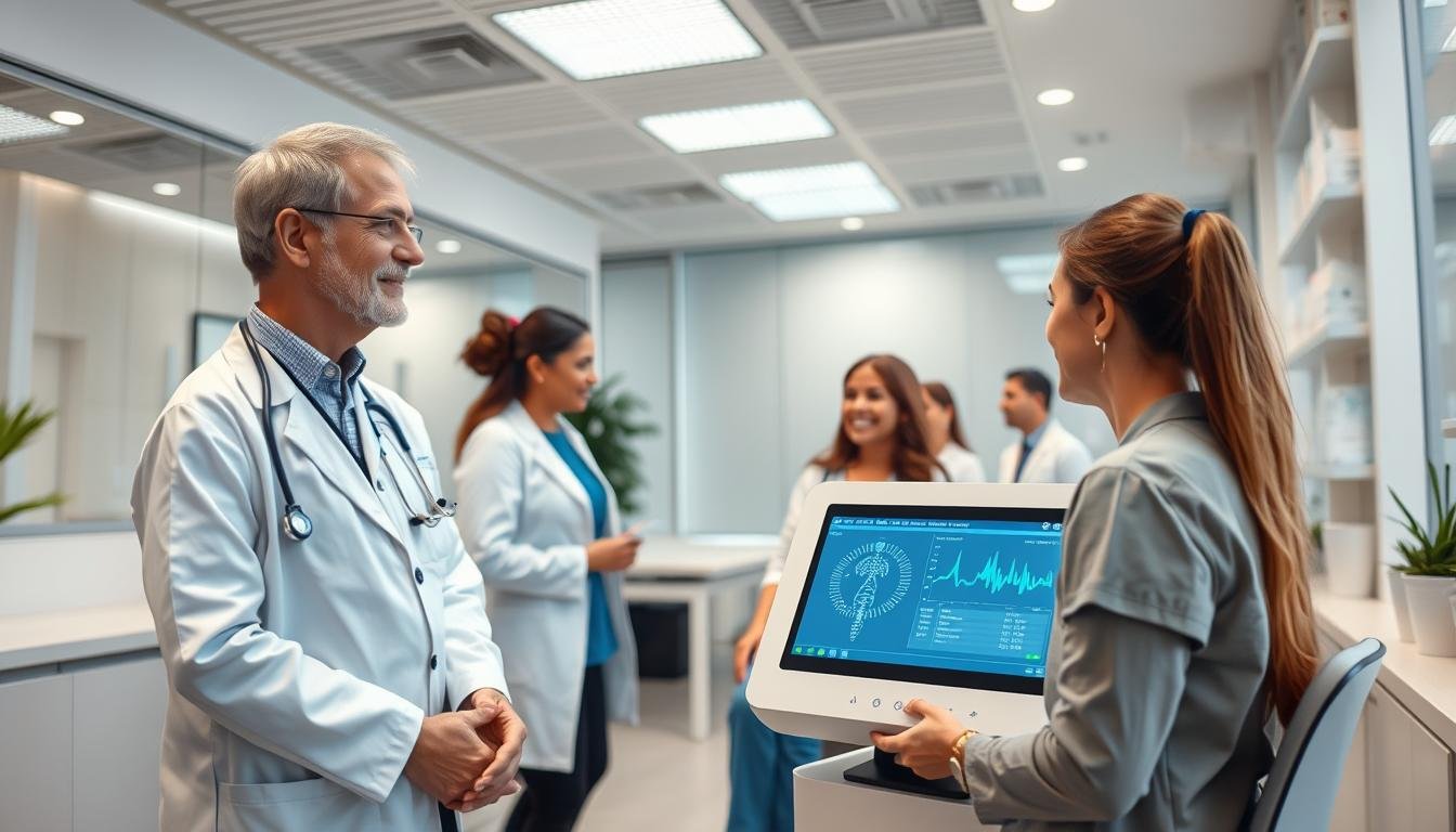 Wellness clinic using Quantum Resonance Magnetic Analyzer as part of their preventive care program Wellness clinic using Quantum Resonance Magnetic Analyzer as part of their preventive care program