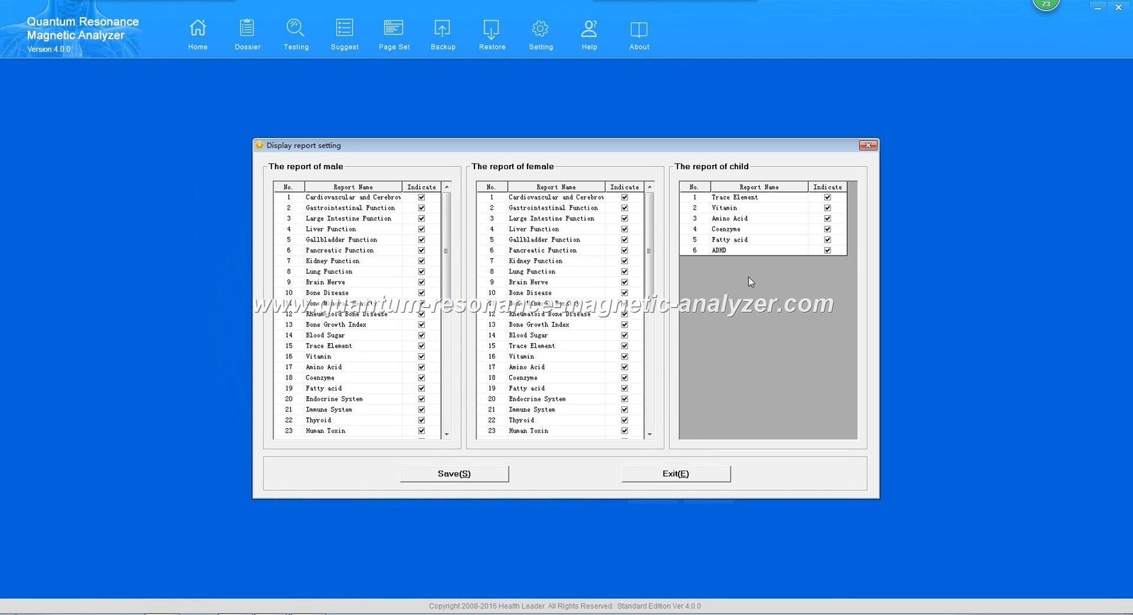 Quantum Resonance Magnetic Analyzer software