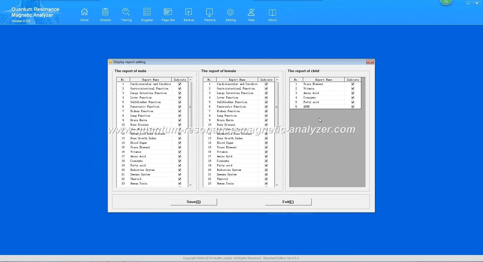 Quantum Resonance Magnetic Analyzer software