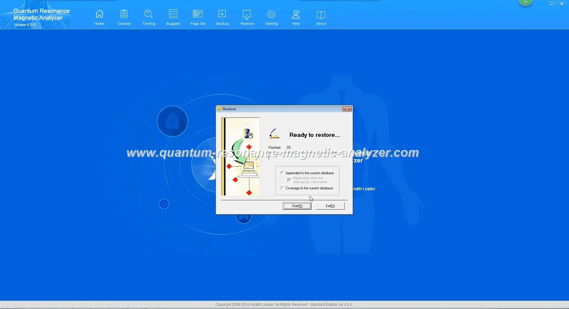 Quantum Resonance Magnetic Analyzer software