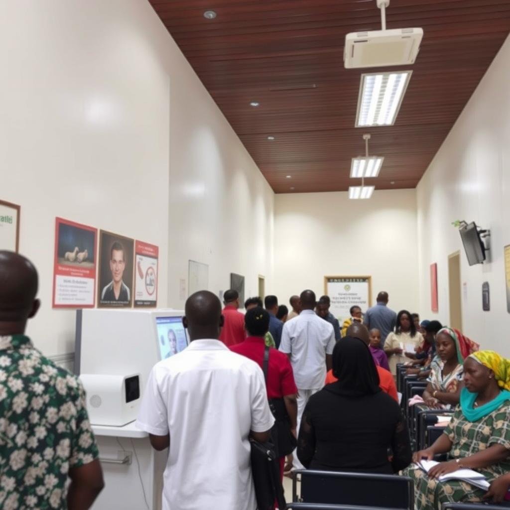 Busy Nigerian clinic using Quantum Resonance Magnetic Analyzer Busy Nigerian clinic using Quantum Resonance Magnetic Analyzer