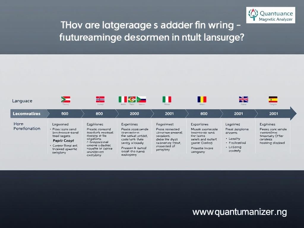 Development roadmap showing upcoming language additions and improvements