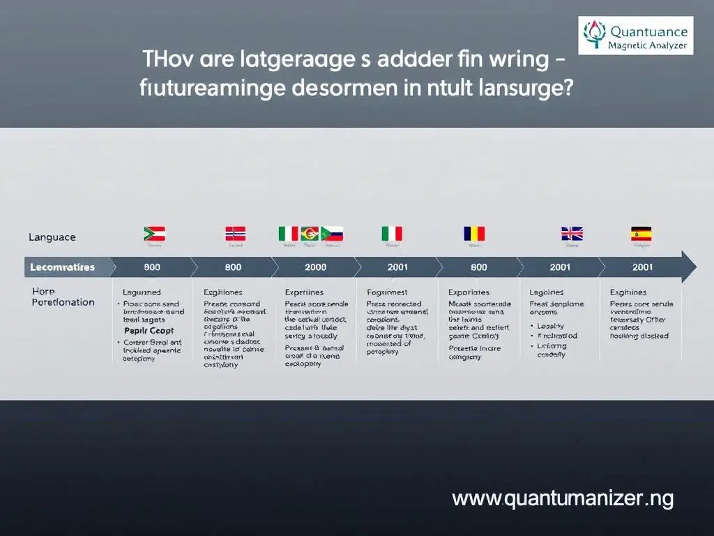 Development roadmap showing upcoming language additions and improvements Development roadmap showing upcoming language additions and improvements