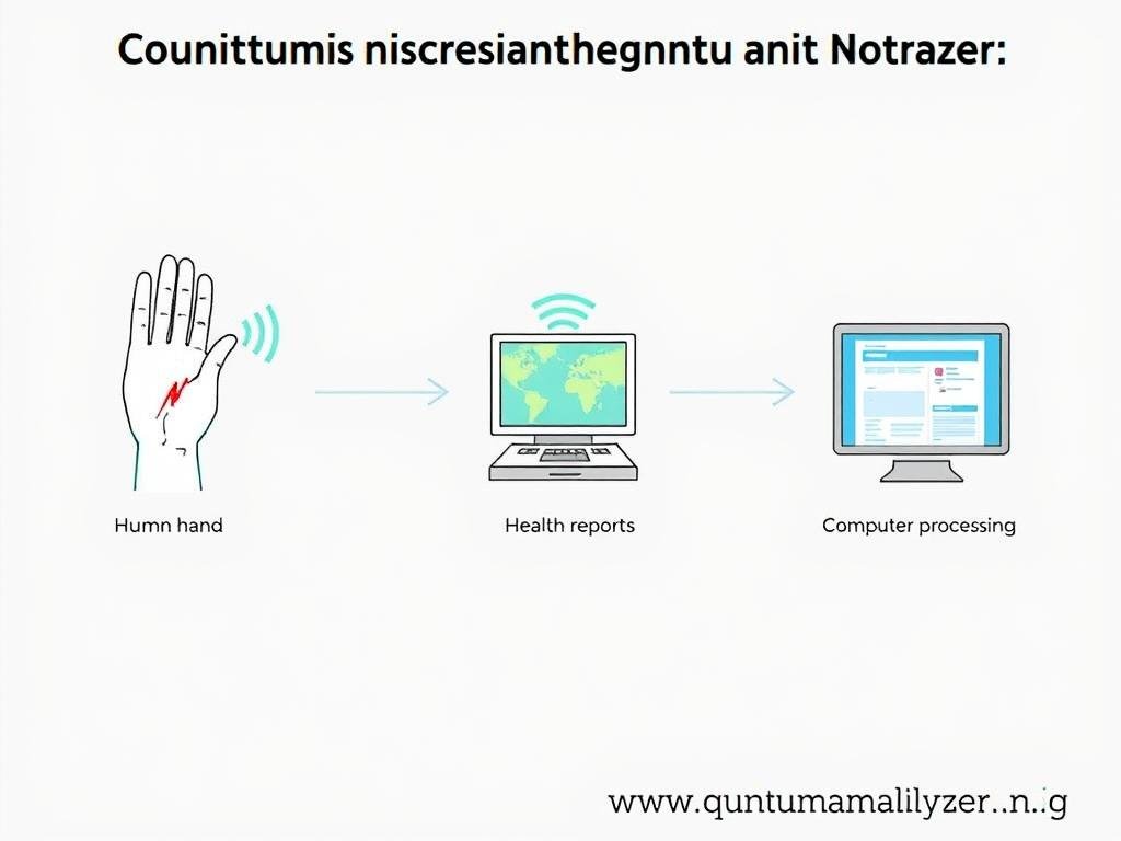 Diagram showing how Quantum Resonance Magnetic Analyzer works with electromagnetic signals Diagram showing how Quantum Resonance Magnetic Analyzer works with electromagnetic signals