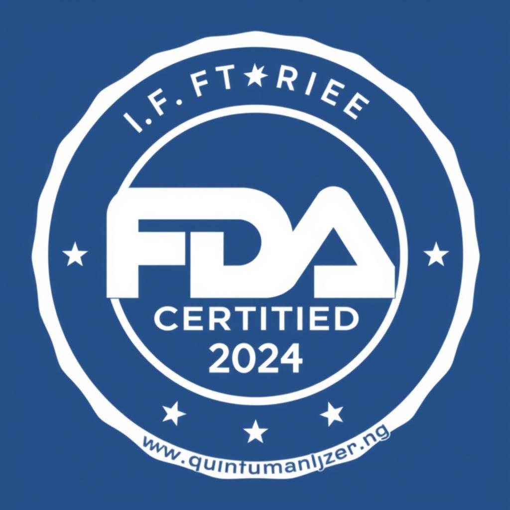 FDA certification badge for Quantum Resonance Magnetic Analyzer Software FDA certification badge for Quantum Resonance Magnetic Analyzer Software
