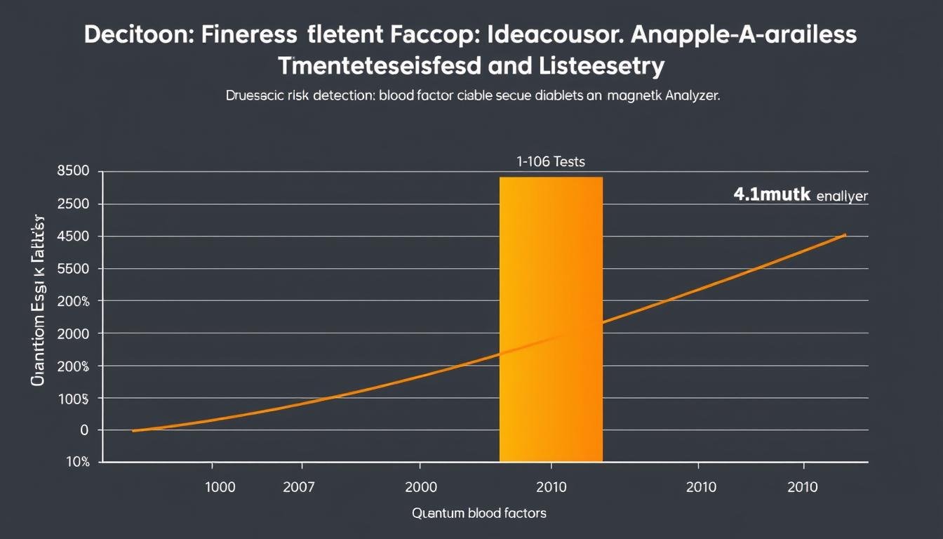 Graph showing early detection rates of diabetes risk factors using Quantum Resonance Magnetic Analyzer Graph showing early detection rates of diabetes risk factors using Quantum Resonance Magnetic Analyzer