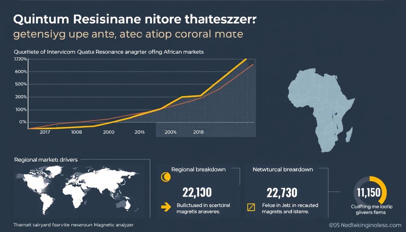 Graph showing growth projections for Quantum Resonance Magnetic Analyzer adoption in Africa