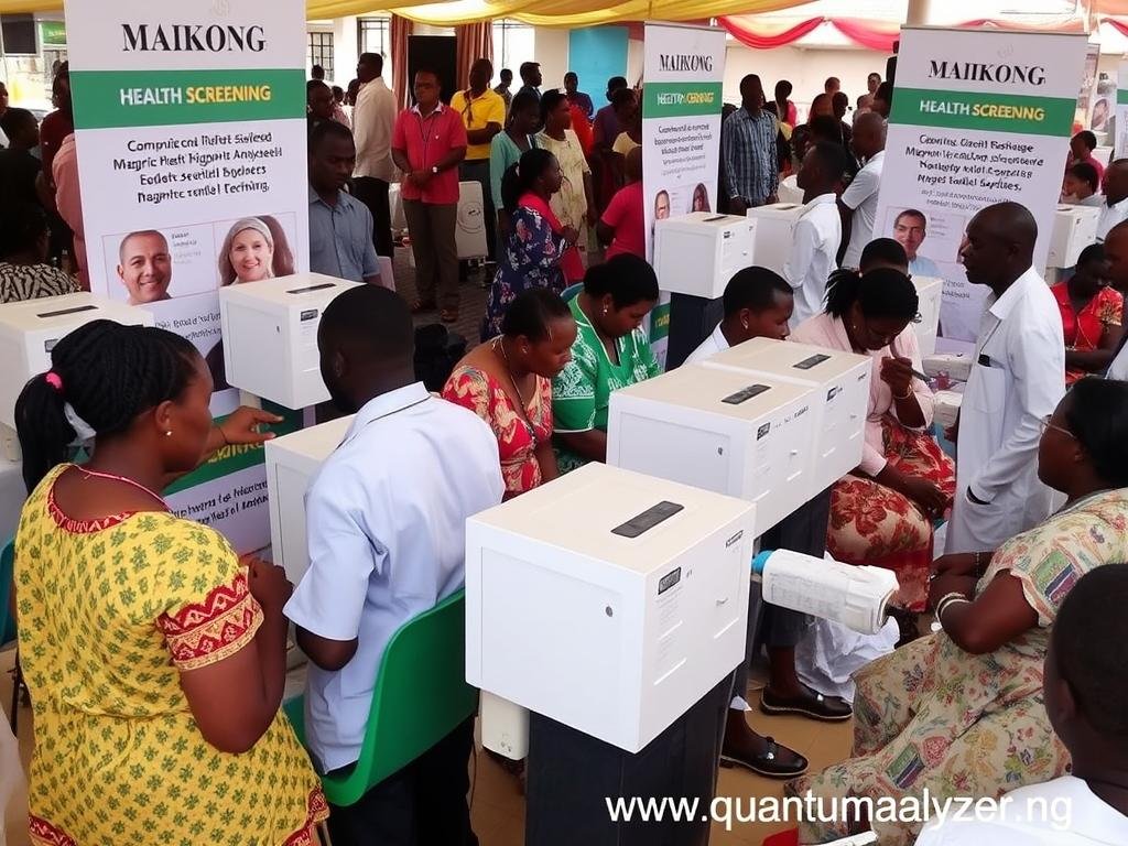 Health screening event in Nigeria using Quantum Resonance Magnetic Analyzer