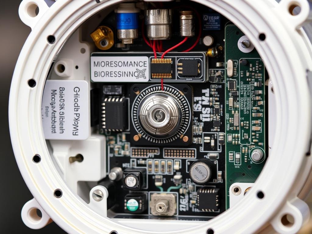 Internal components of a Quantum Resonance Magnetic Analyzer showing sensor technology Internal components of a Quantum Resonance Magnetic Analyzer showing sensor technology
