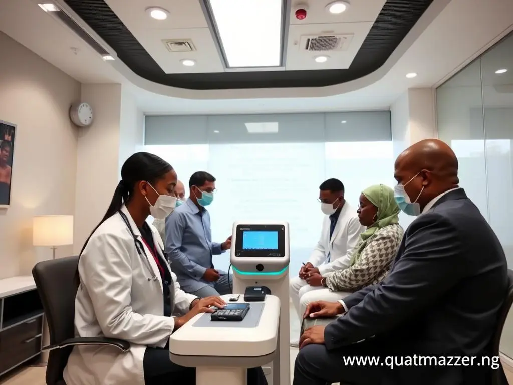 Lagos Wellness Center using MAIKONG Quantum Analyzer Lagos Wellness Center using MAIKONG Quantum Analyzer
