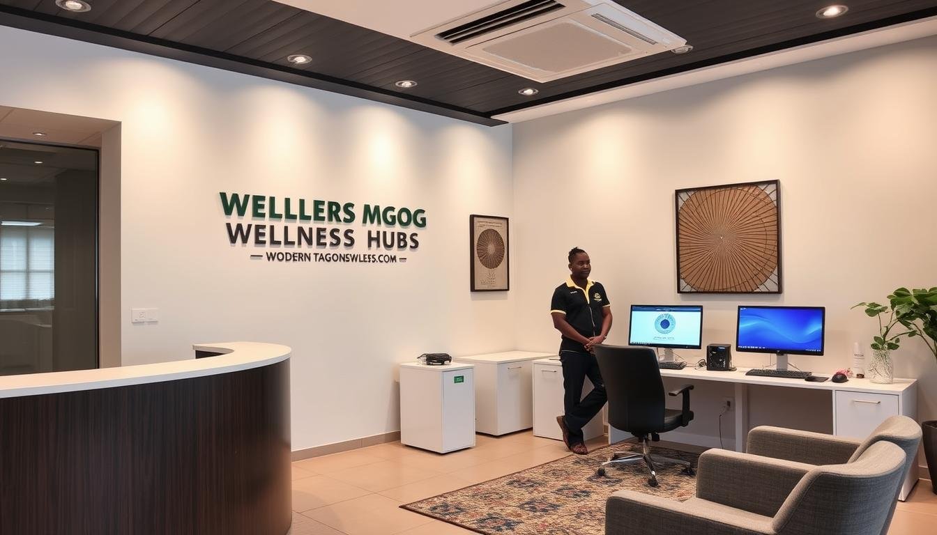 Lagos Wellness Hub facility with Quantum Resonance Magnetic Analyzer