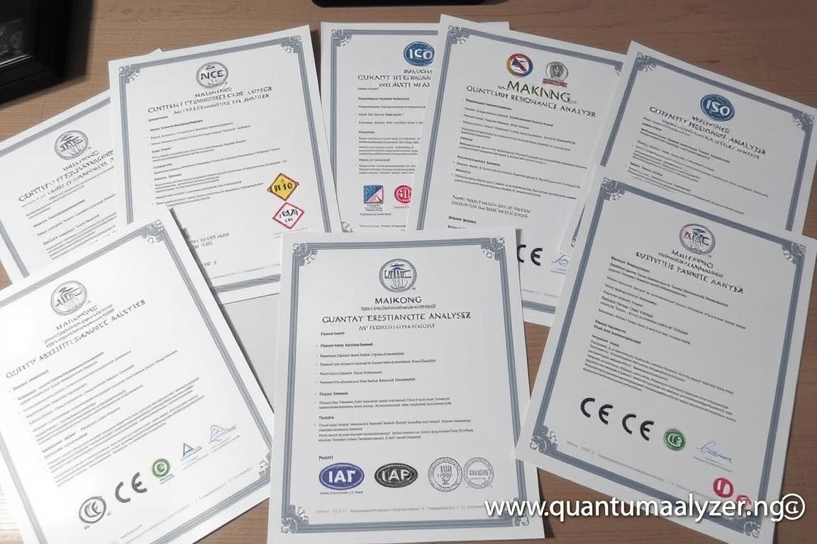 MAIKONG Quantum Resonance Magnetic Analyzer certification documents MAIKONG Quantum Resonance Magnetic Analyzer certification documents