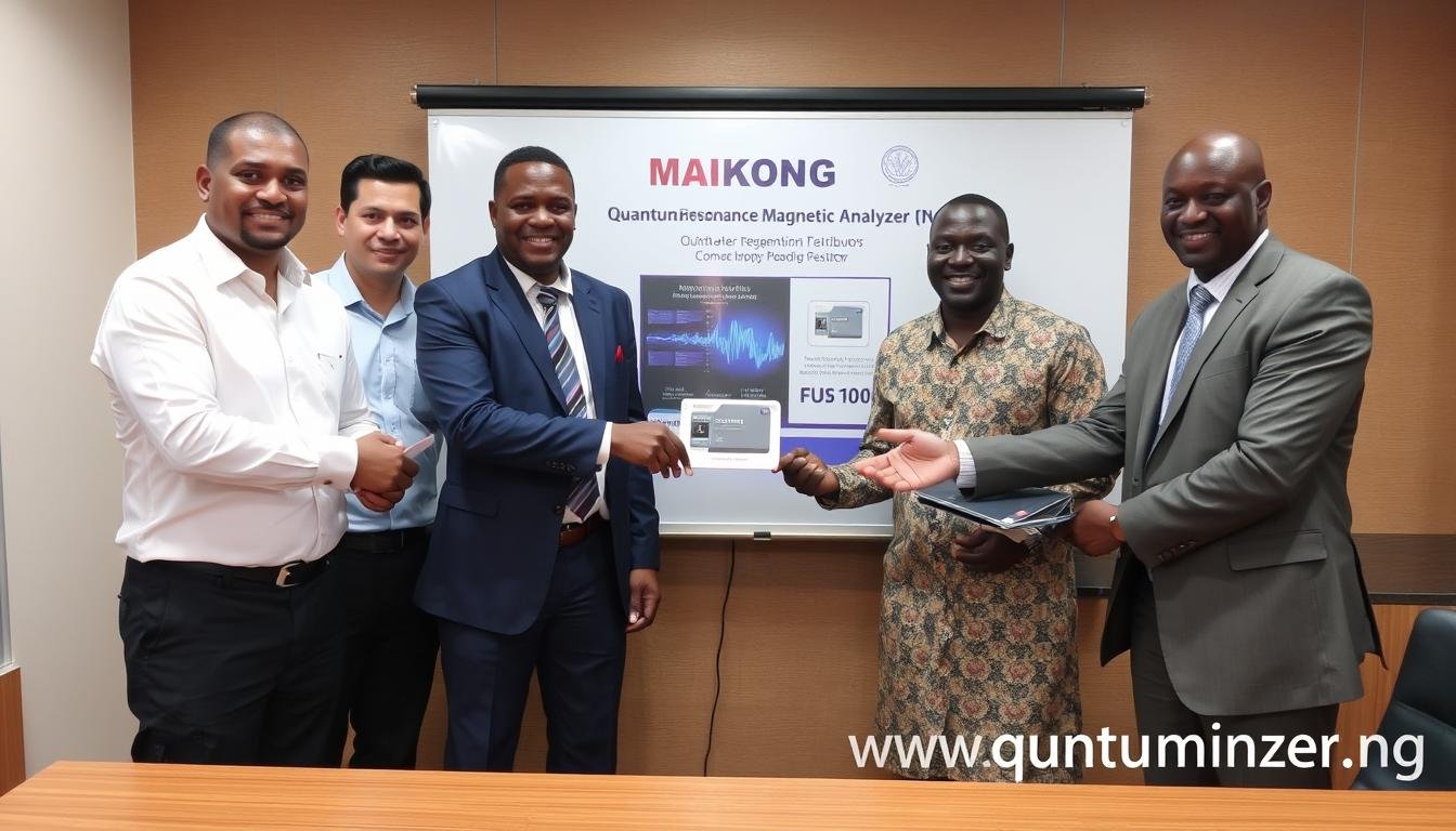 MAIKONG distributor meeting for Quantum Resonance Magnetic Analyzer in Nigeria