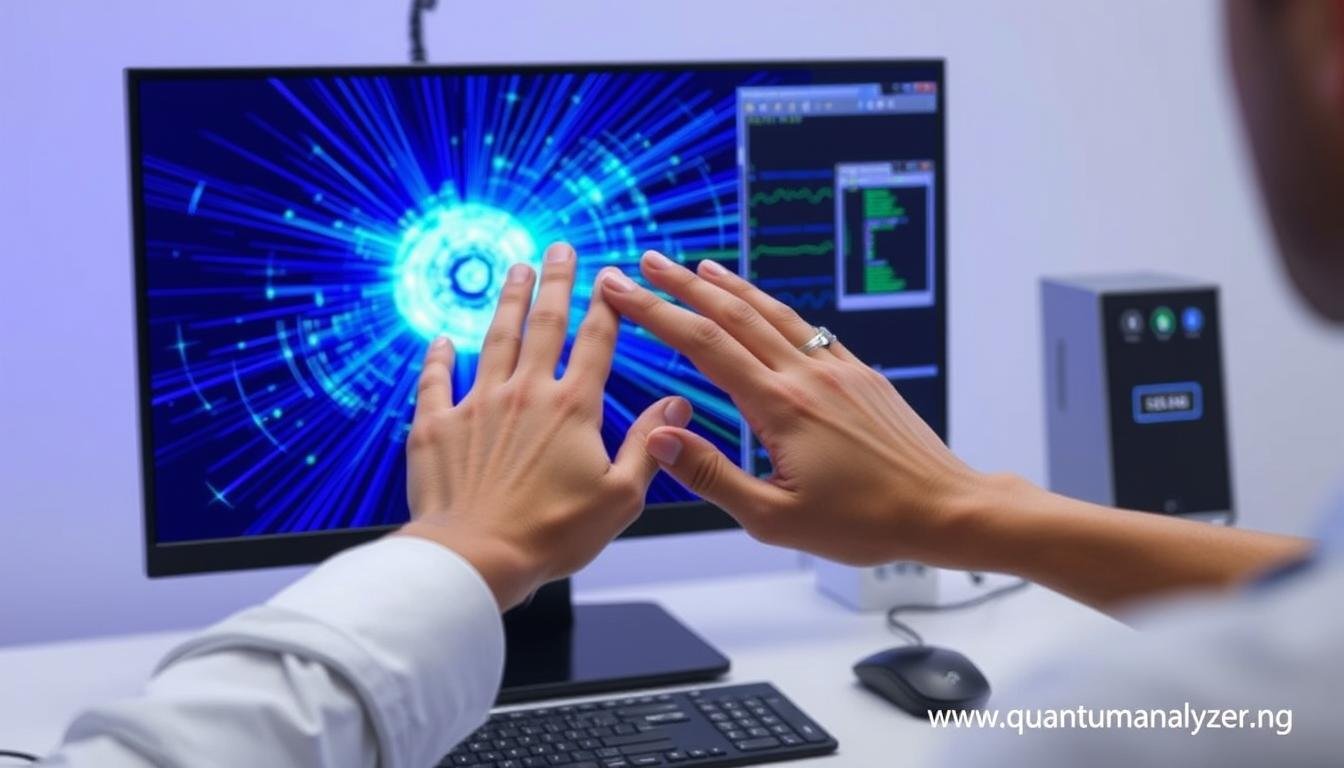 Quantum Resonance Magnetic Analyzer scanning process showing energy field visualization Quantum Resonance Magnetic Analyzer scanning process showing energy field visualization