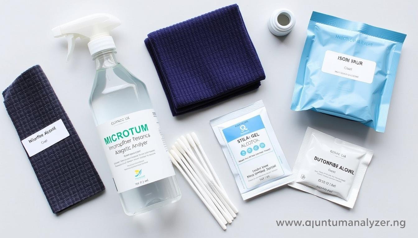 Recommended cleaning supplies for Quantum Resonance Magnetic Analyzer maintenance