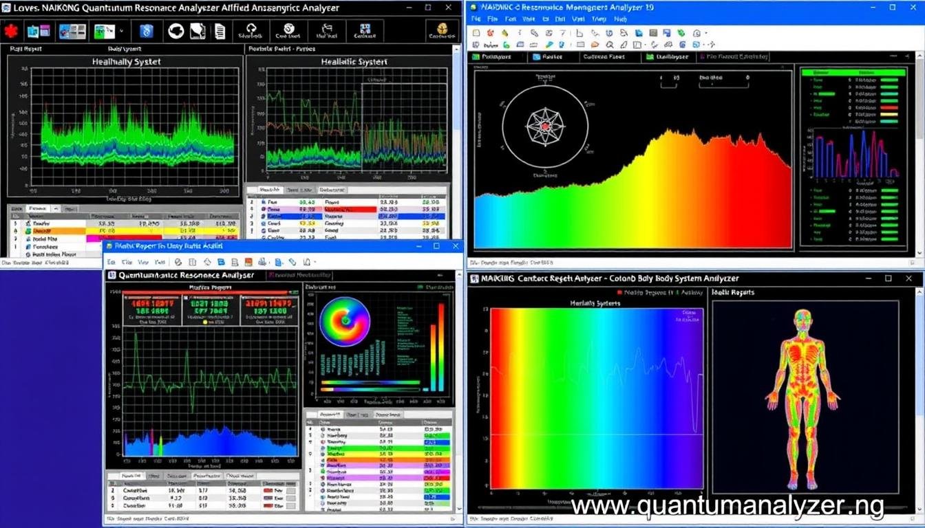 Sample health reports generated by the Quantum Resonance Magnetic Analyzer