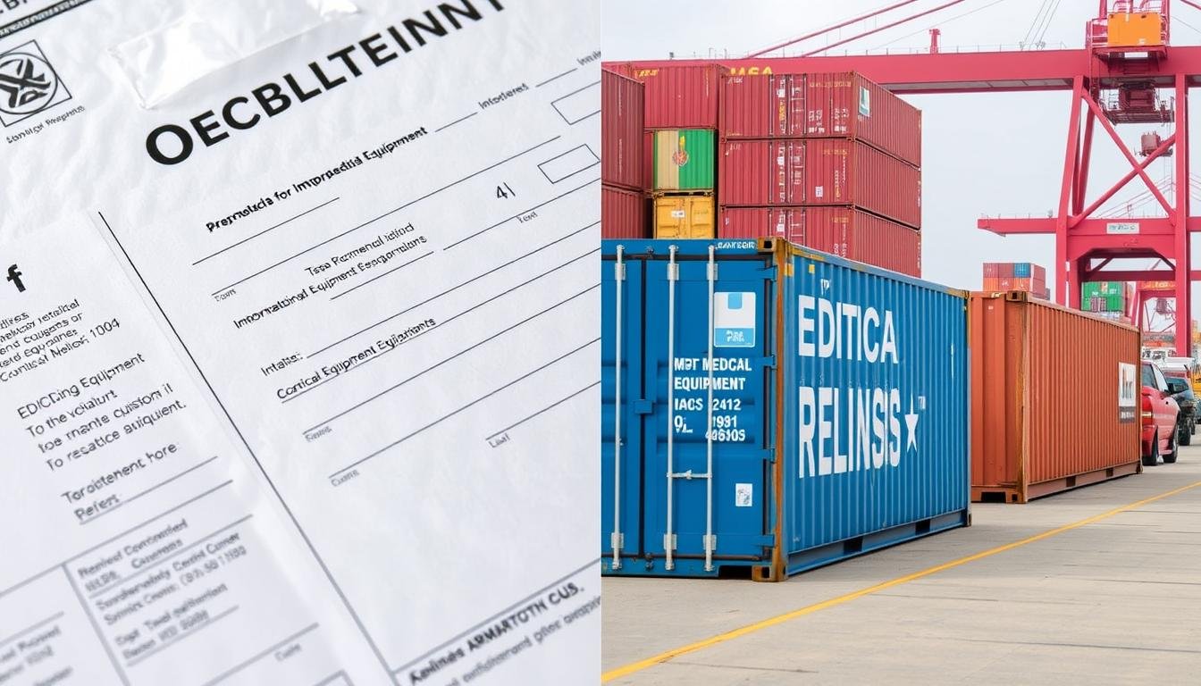 Shipping containers and import documentation for medical equipment Shipping containers and import documentation for medical equipment