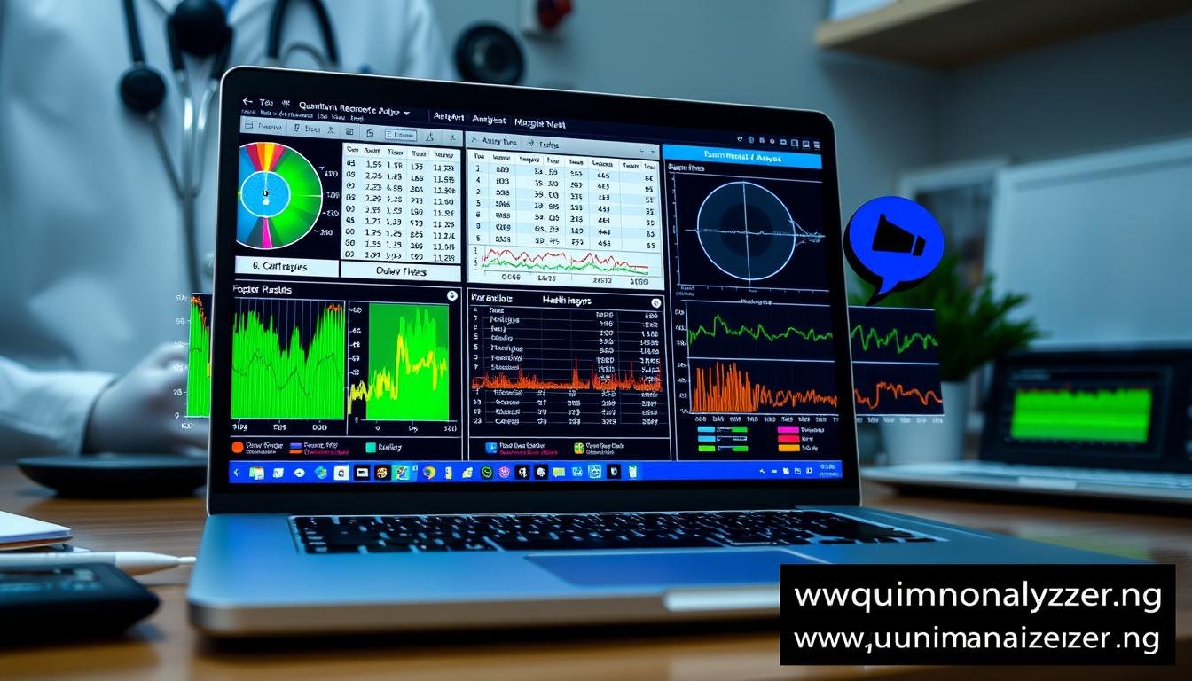 Software interface of Quantum Resonance Magnetic Analyzer showing health reports Software interface of Quantum Resonance Magnetic Analyzer showing health reports
