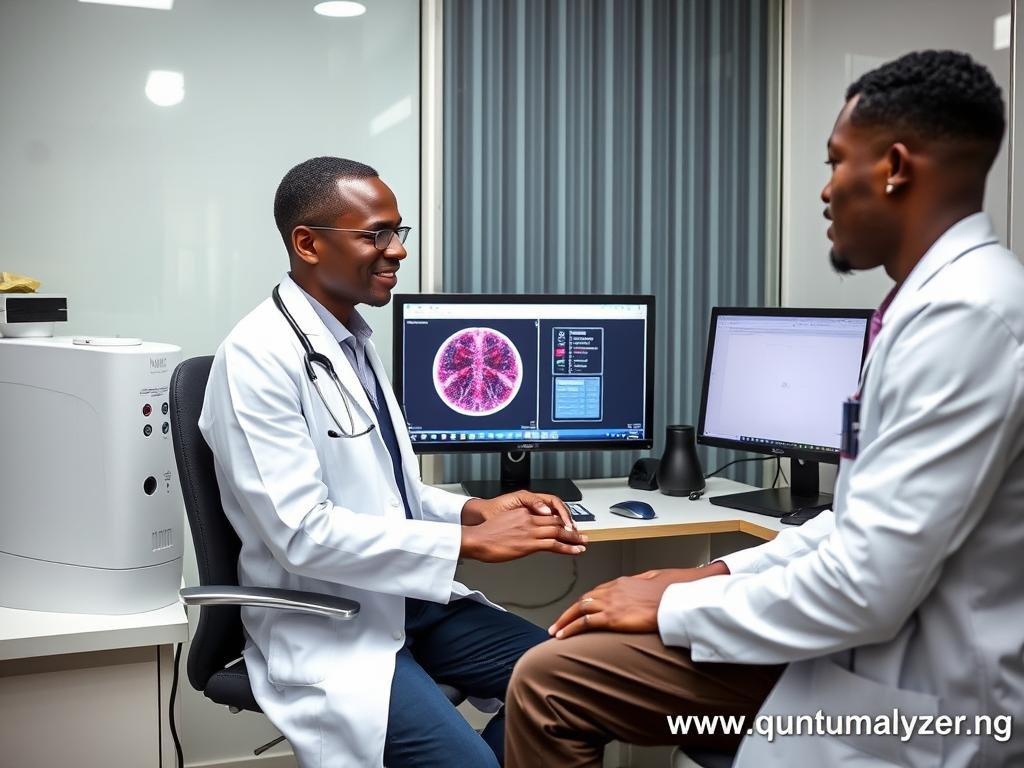 Urban clinic in Nigeria using Quantum Resonance Magnetic Analyzer