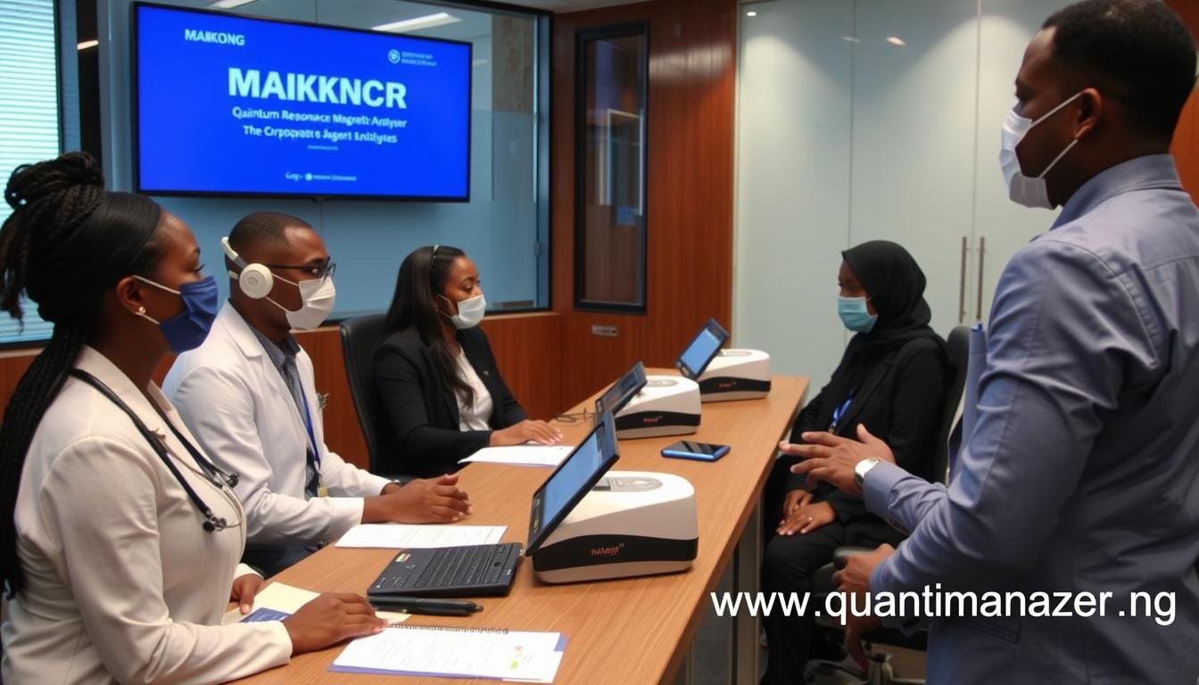 Corporate health screening event using Quantum Resonance Magnetic Analyzer