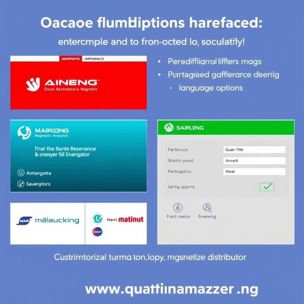 Customized software interface for MAIKONG Quantum Resonance Magnetic Analyzer