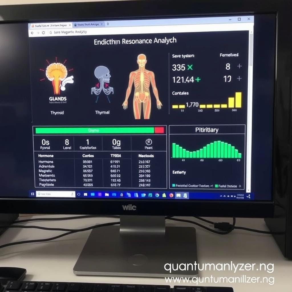Endocrine system health report from Quantum Analyzer