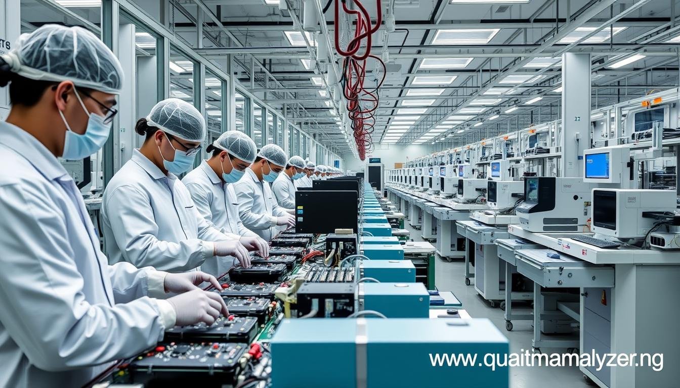MAIKONG Quantum Analyzer assembly line with quality control checkpoints