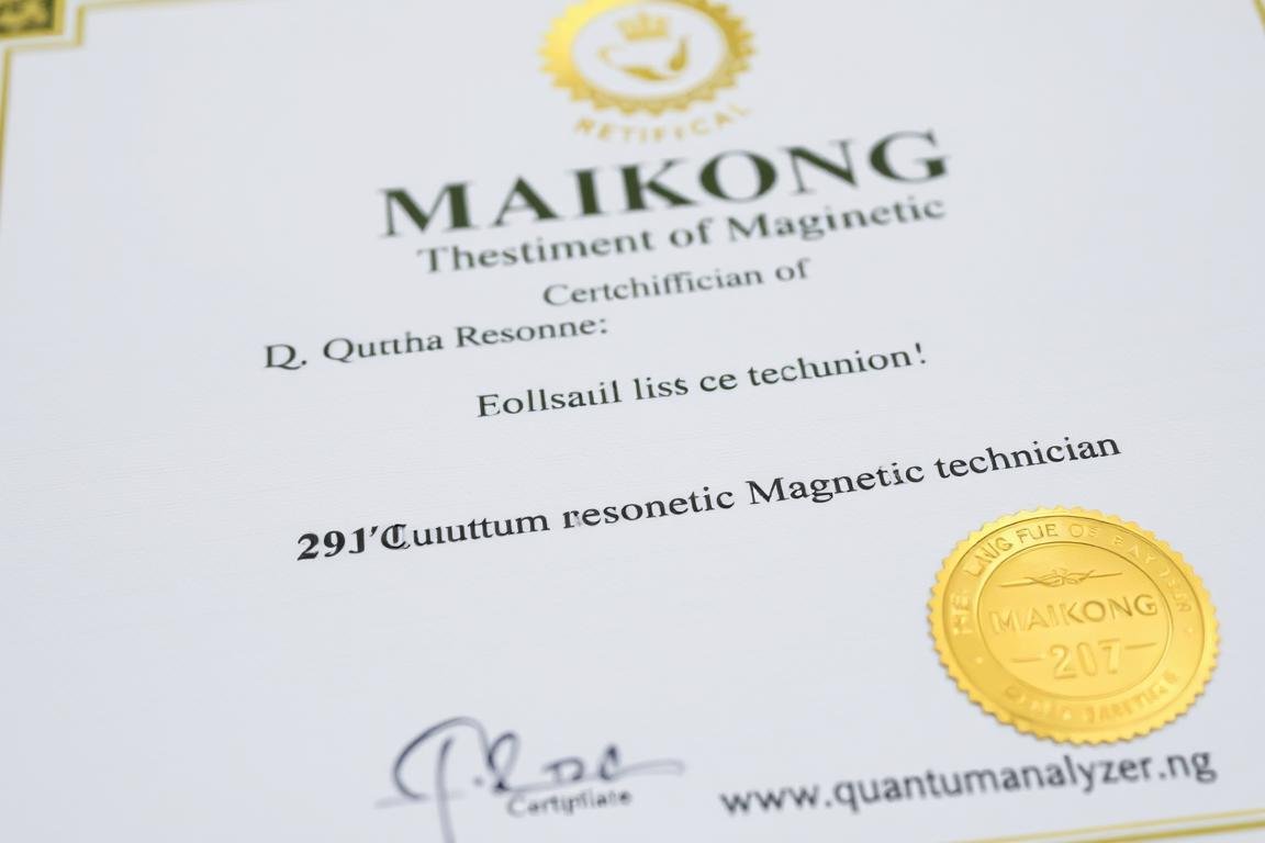 MAIKONG Quantum Resonance Magnetic Analyzer certification