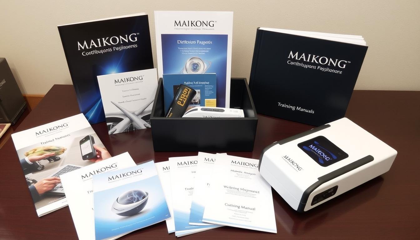 MAIKONG distributor welcome package with Quantum Resonance Magnetic Analyzer materials
